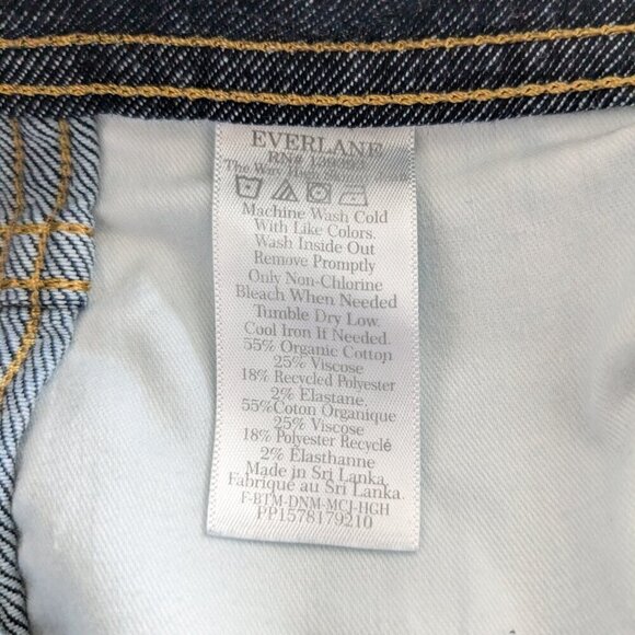 Everlane The Way-High Skinny Jeans Size 25 Regular Dark Wash Denim Stretch - Picture 13 of 16